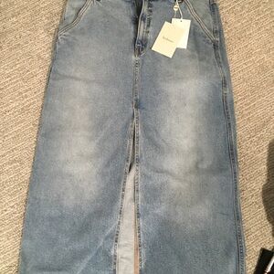 Bohme Light Blue Denim Skirt